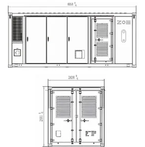 Energiavarasto ZOE Z-BOX-P 3400 - ENERGIAVARASTO P3440L2H-B 3440KW 0,5C