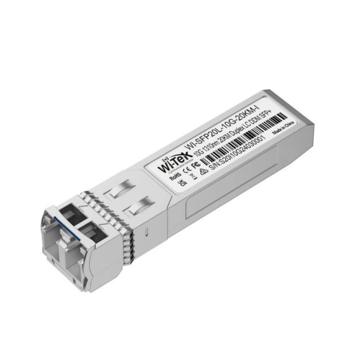 Ethernet kytkintarvike Wi-Tek SFP moduuli 20KM LC-D SM 10G -40-850