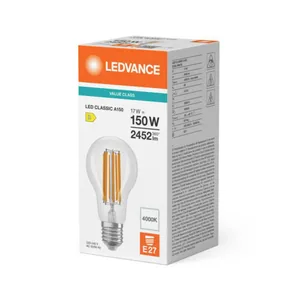 Vakiolamppu Ledvance Value Classic - VAKIOLAMPPU VALUE CLASSIC CLA 17W/840 2452LM E27 CL
