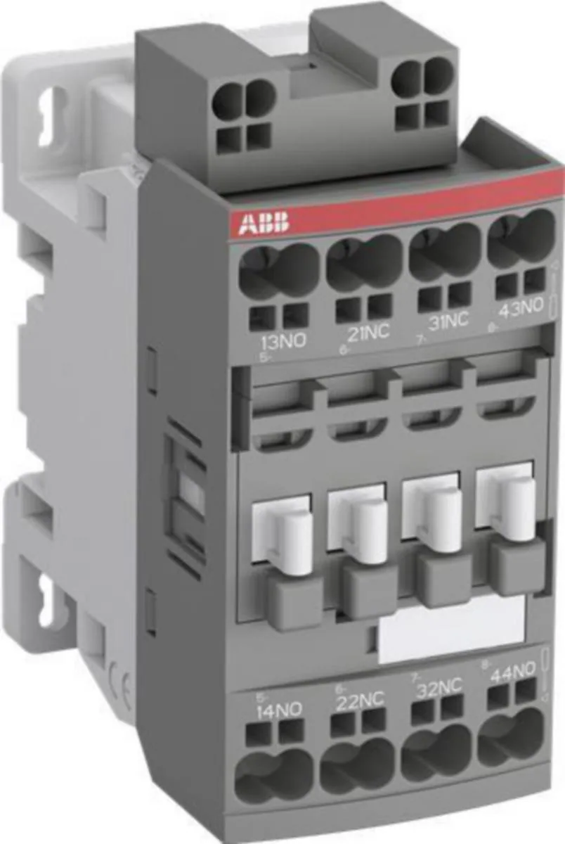 Apukontaktori ABB 4-NAP. 100-250 VAC/DC 50/60HZ