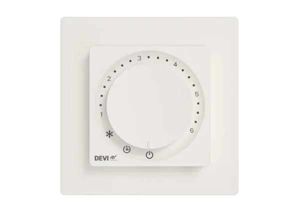 Lattiatermostaatti DEVIreg Basic Polar White