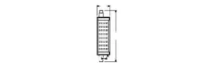 Lineaarilamppu Ledvance Performance Special - LINEAARILAMPPU LEDVANCE LINE118 15W/827 2000LM R7S DIM