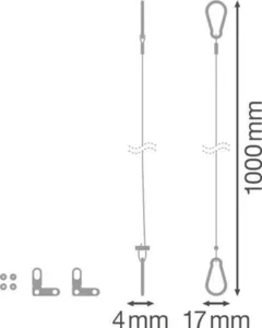 Mekaaninen lisätarvike Ledvance Panel PFM 600 - MEKAANINE LISÄTARVIKE LEDVANCE PL 600 SECURITY KIT 4KPL