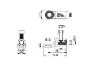 Ruuvikaapelikenkä Ensto Sähköverkot - RUUVIKAAPELIKENKÄ ENSTO AL/CU 10-95 MM², Ø13