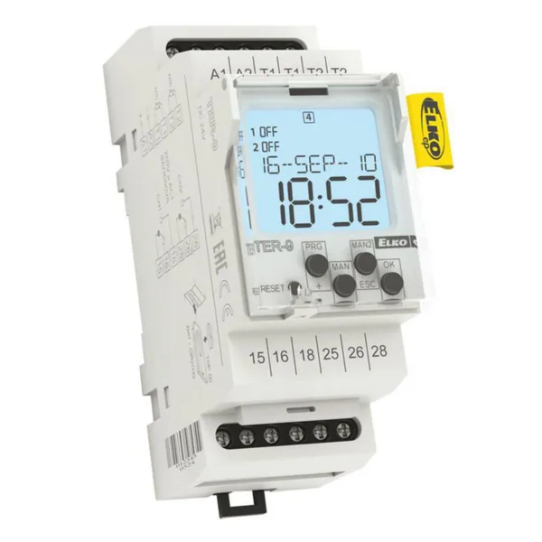 Termostaatti Elko EP -40/+110 2-T KELLO/VUOSI DIN