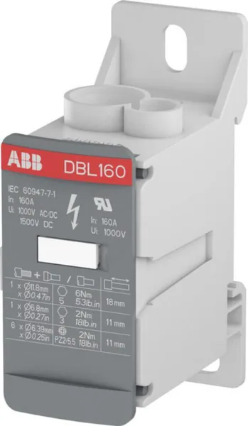Haaroitusliitin TE / ABB Entrelec -liittimet HAAROITIN TE/ABB DBL160
