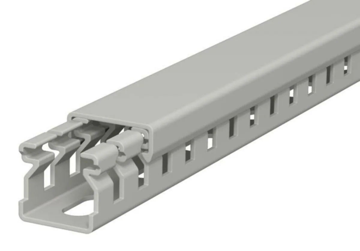 Johdotuskouru OBO LFS RAL7030 - JOHDOTUSKANAVA OBO 60x 15x2000mm PVC HARM RAL7030