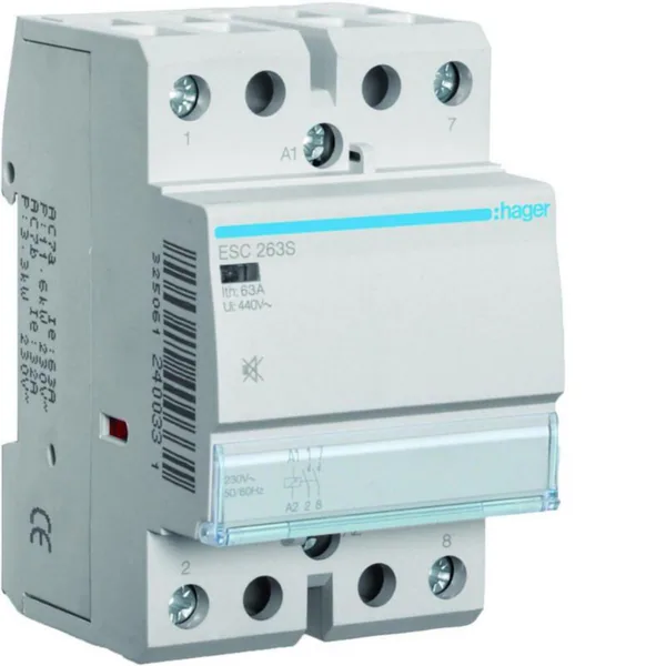 Kontaktori Hager Hurinaton ESC263S 2s 63A k.230V hur