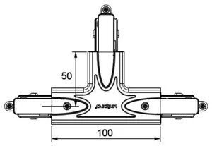 Kosketinkiskotarvike Unipro T-kappale - KOSKETINKISKOTARVIKE UNIPRO UNIPRO TA3CB T-KAPPALE MUSTA