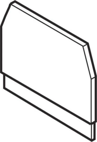 Päätylevy TE / ABB Entrelec -liittimet 1,5MM, MUSTA