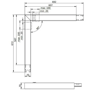Pinta-/ripustusvalaisin Philips KeyLine - PINTA-/RIPUSTUSVAL KEYLINE SM350X 27S/840 PSD L60L60 ALU
