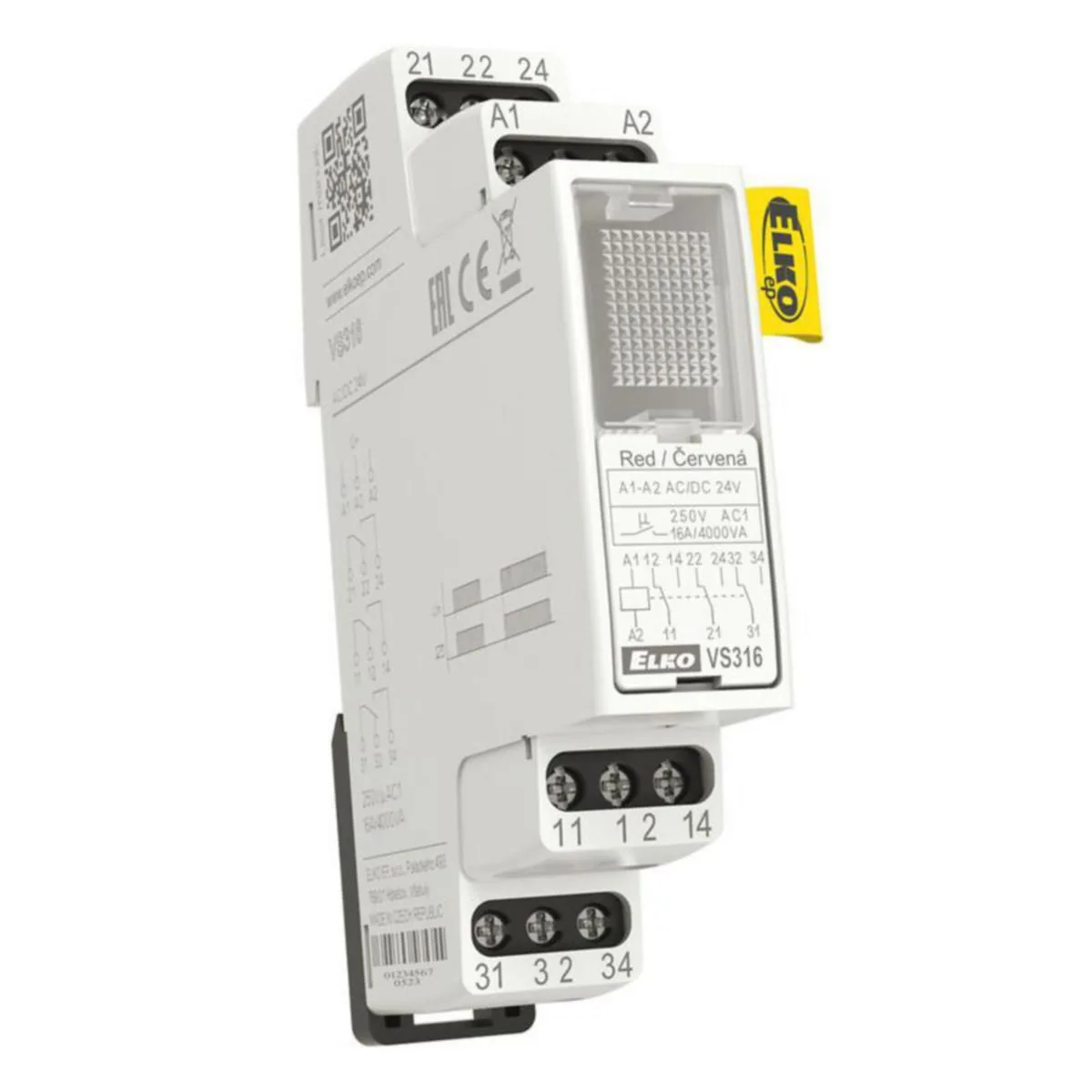 Välirele Elko 3VK 16A 24VUC VAL LED