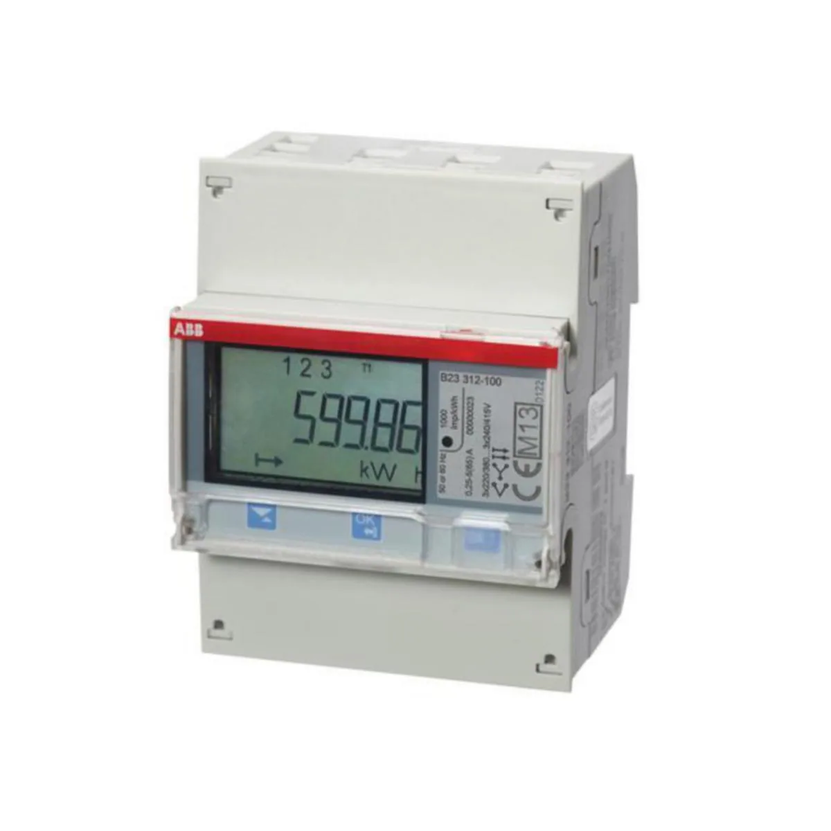 Energiamittari ABB EQ 3-VAIHE, 65A 400VAC, 1-4 TARIF