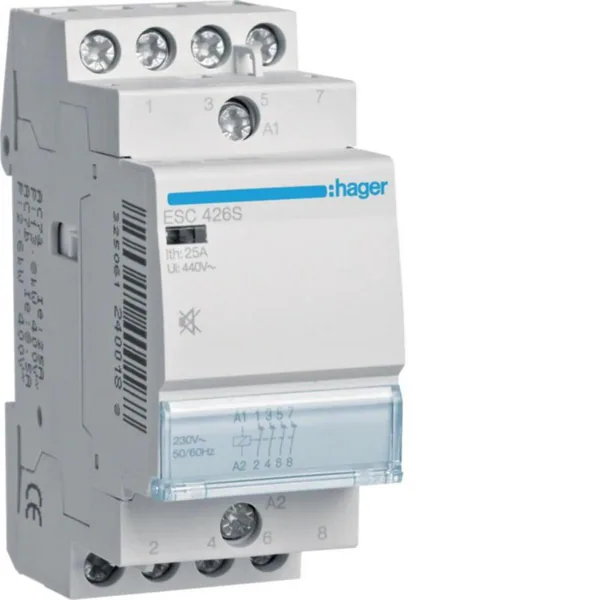 Kontaktori Hager Hurinaton ESC426S 4A 25A K.230VAC HUR
