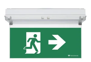 Opastevalaisin Teknoware Solid Exit 2 oikealle/vasemmalle/alas - OPASTEVALAISIN SOLID EXIT 2 Y3171W148 24-230V 30M OIK 1-P