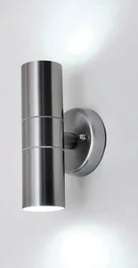 Seinävalaisin ulko Airam Alppila Double - SEINÄVAL ULKO ALPPILA DOUBLE IP44 2XGU10 GLC RST