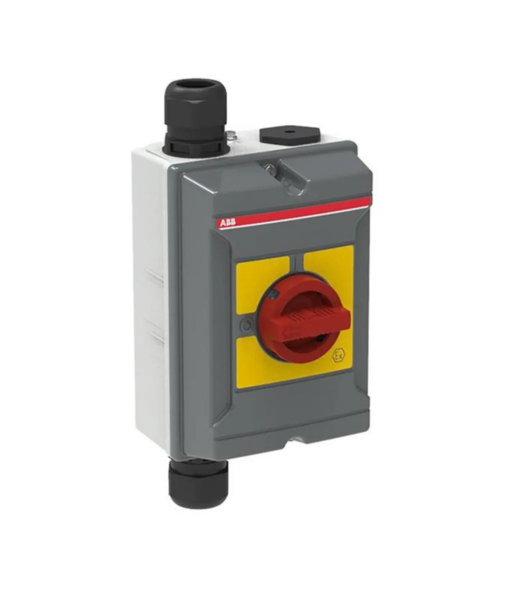 Turvakytkin vipu EMC ABB 3-napainen ATEX 3-NAP. 37KW 415VAC – punainen