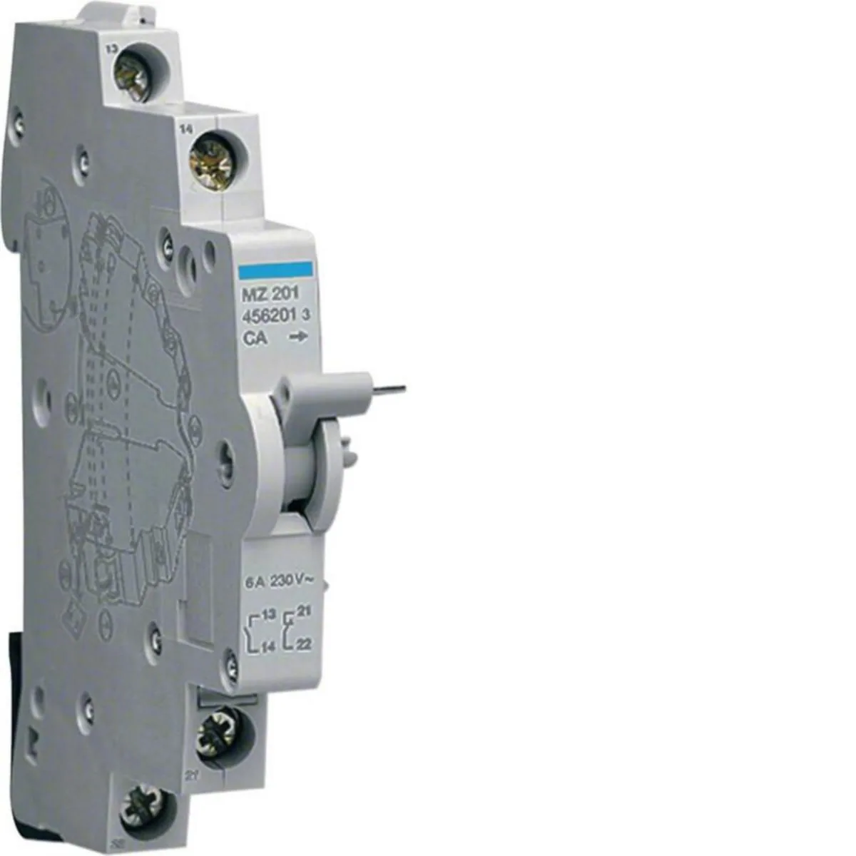 Apukosketin Hager - APUKOSKETIN HAGER MZ201 2VK 5A 230V AC