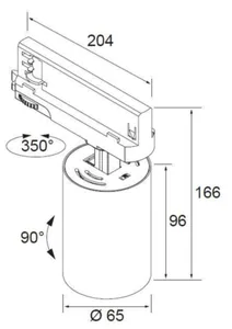 Kohdevalaisin Airam Black Box - KOHDEVALAISIN AIRAM RAIL 8-14W 1300LM 3CCT VA