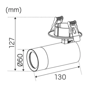 Kohdevalaisin Hide-a-lite Optic Spot - KOHDEVALAISIN OPTIC SPOT IP20 770LM 9,7W 27/3K BL DIM