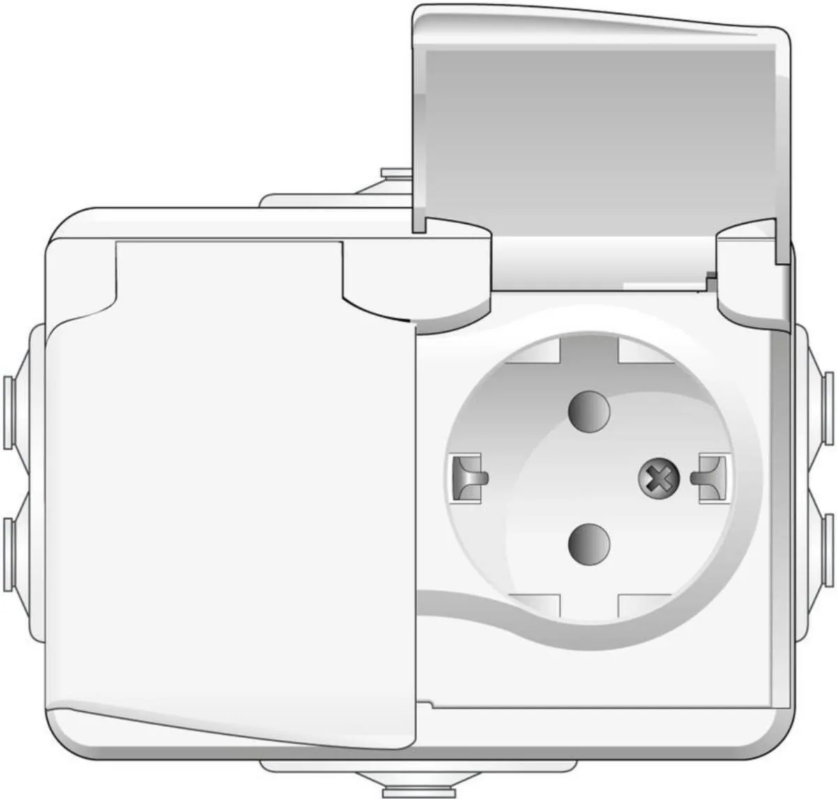 Pistorasia a-collection, 2S/16A/250V/IP44 PPR 0X VAL