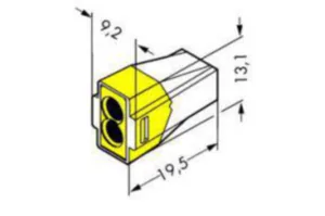 Rasialiitin Wago 773-sarja - RASIALIITIN 773-SARJA 4-NAP, 0.75-2.5 MM², KEL