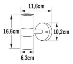 Seinävalaisin ulko Konstsmide Modena 7571 - SEINÄVALAISIN ULKO KONSTSMIDE 7571-750 MODENA Y/A MU 2XGU10