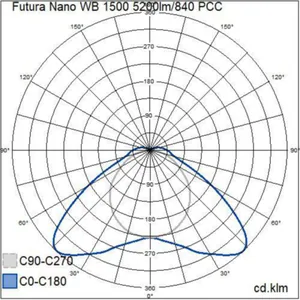 Teollisuusvalaisin suljettu Airam Pro Futura Nano WB - TEOLLISUUSVALAISIN FUTURA 1500 IP66 IK10 5200lm/840 PCC