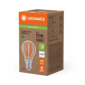 Vakiolamppu Ledvance Super-Efficient - VAKIOLAMPPU SUPER-EFFICIENT CLA 5W/840 1055LM E27 CL ELA