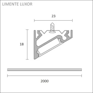 Valoprofiili/-nauha Limente Luxor - VALOPROFIILI/-NAUHA LIMENTE LUXOR 17,4X23X2000 VAL