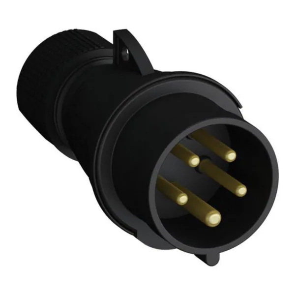 Voimapistotulppa Amphenol Easy & Safe Black 6H, 32A, IP44, 3P+N+E