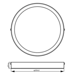 Alasvalo Philips Ledinaire SlimDownlight - ALASVALO LEDINAIRE 2000LM 840 19W ON/OFF D225