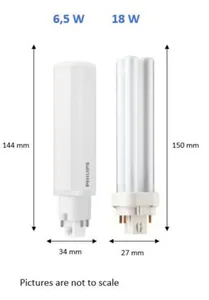LED-pistokantalamppu Philips CorePro - LED-PISTOKANTALAMPPU COREPRO G24Q-2 830 700LM 18W=6.5W PLC