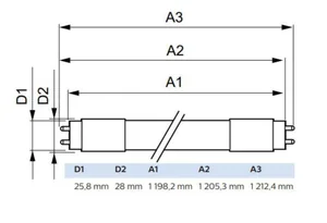 LED-valoputki T8 Philips Master LEDtube - LED-VALOPUTKI T8 MASTER LED T8 1200MM 830 2350LM 16W HF