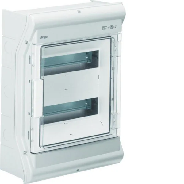 Moduulikotelo pinta Hager Vector IP65 VE212SN 2x12MOD PC-UV