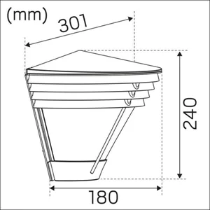Seinävalaisin ulko Hide-a-lite Pave Wall - SEINÄVALAISIN ULKO PAVE WALL IP65 1390LM 18W ANT OP DECO IV