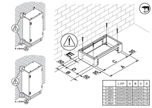 Sokkeli Hager orion plus - SOKKELI ORION PLUS FL959A K=150MM KOT. 600X250