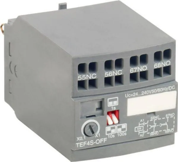 Ajastin ABB, TEF4S-OFF 24-240VACDC 0.1-100S