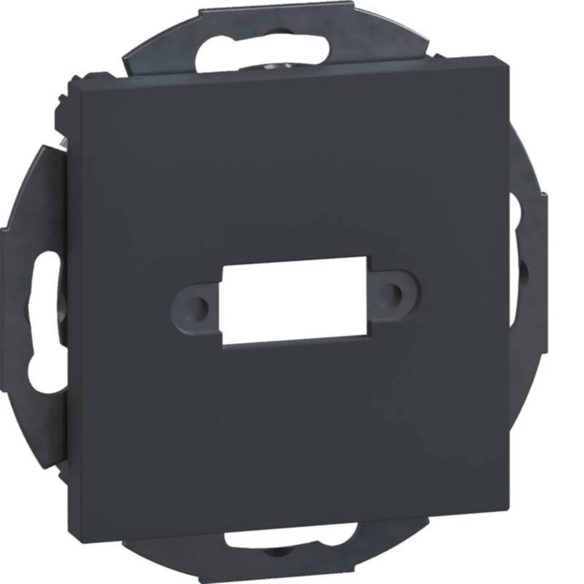 Kanava AV-rasia Hager Ecoline D-sub GSETMM301 1xD-s 20.5x11.4 blck – musta
