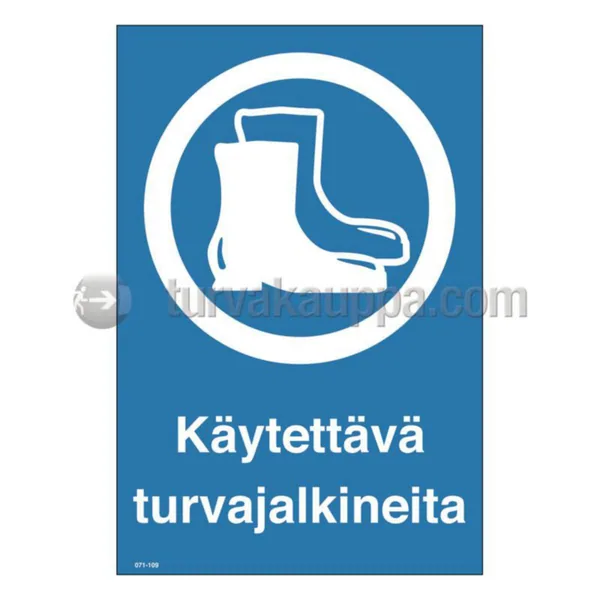 Merkintäkilpi SWM yleiset muovia KÄYTET. TURVAJALK. 200x300 MU