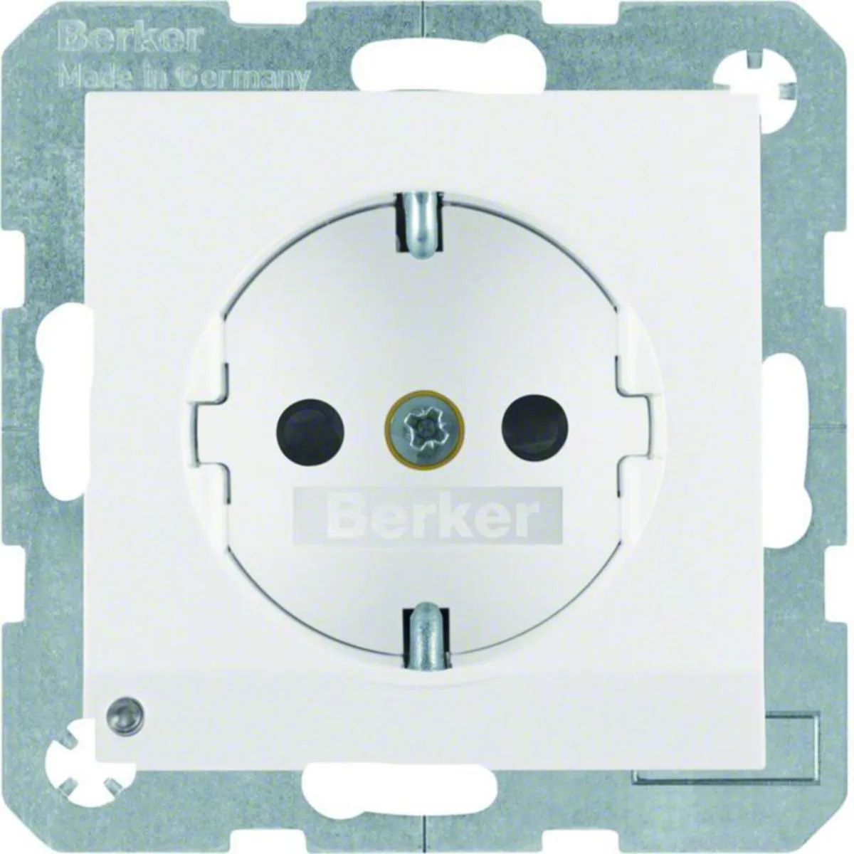 Pistorasia Hager S.1 1S/16A UKR LED VAL – valkoinen