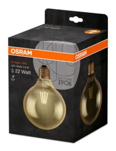Sisustuslamppu Osram Vintage 1906 LED - SISUSTUSLAMPPU OSRAM 1906 GLOBE 2,8W/824 FIL GD E27