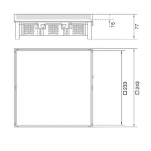 Asennuskehys Hager Electraplan.VE-EE EKQ RST - ASENNUSKEHYS ELECTRAPLAN.VE-EE EKQ121 RST 243X243 15MM RUNKO