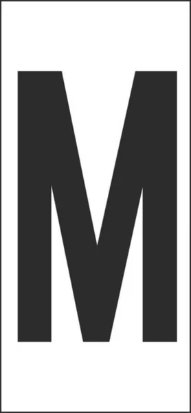 Merkintäkilpi Hammarprodukter H50 kirjaimet H-50 VALK. KIRJAIN M, PSS 25
