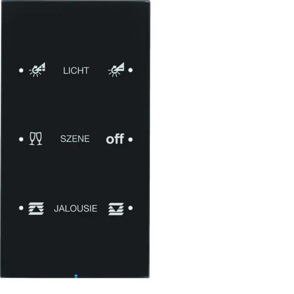 Painike KNX Hager R.3 3OS. LISÄT. OP. LASI MUS