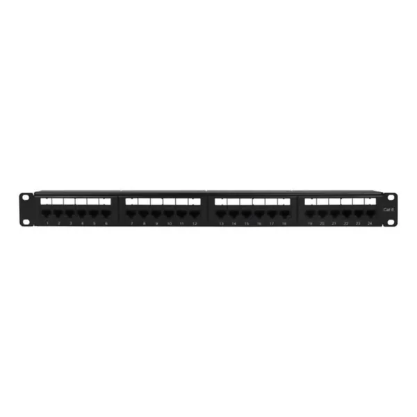 Paneeli-kupari Televes Datacom 19" 1RU SIS. 24 RJ45N CAT6 UTP