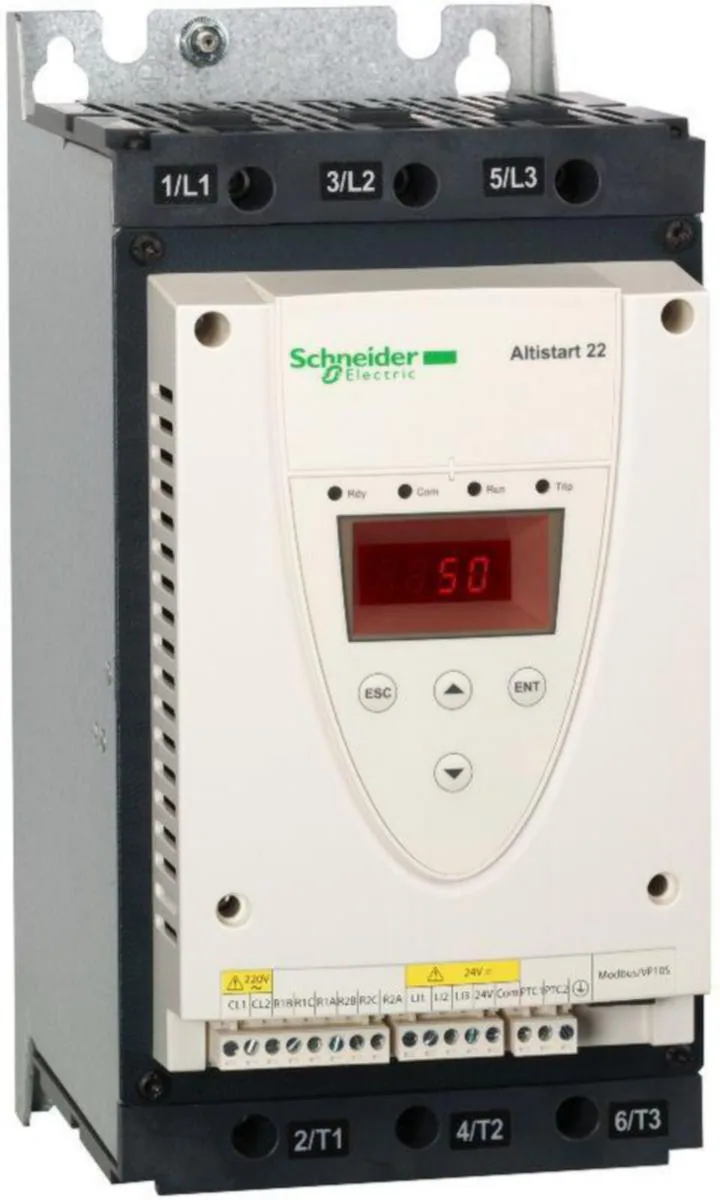 Pehmokäynnistin Schneider Electric Altistart 22 - PEHMOKÄYNNISTIN ALTISTART 22 ATS22 88A <600V 220V OHJ.