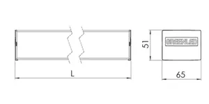 Pinta-/ripustusvalaisin Greenled OMEGA LINEAR GEN2 - PINTA-/RIPUSTUSVAL. GREENLED IP20 38W 840 ON/OFF WH