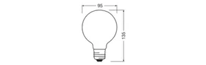Sisustuslamppu Ledvance Performance Classic Globe - SISUSTUSLAMPPU LEDVANCE G95 5,9W/827 806LM E27 FR