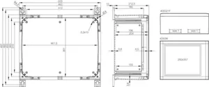 Asennuskotelo PC Fibox 405021 Arca IEC - ASENNUSKOTELO PC FIBOX ARCA 405021W 400x500x210mm IP66 HA